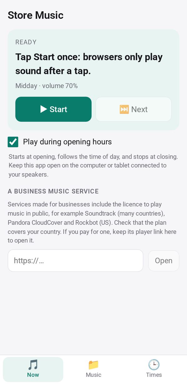 Store Music on a phone
